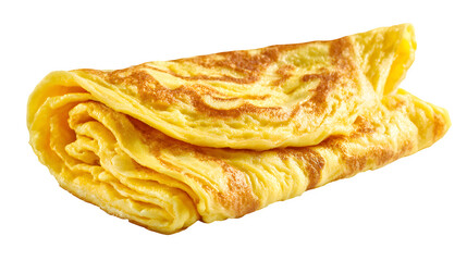 Folded Omelette, isolated on transparent background