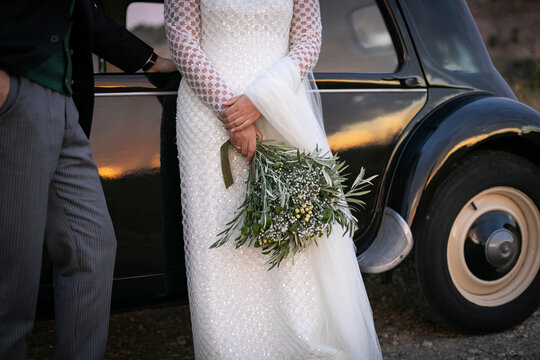 boda, novia, novio, amor, par, ramo, mujer, auto, ceremonia, mano, romance, casado, esposos, celebraciones, beldad, esposa