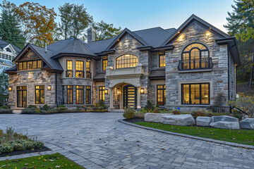 Modern Newly Built Estate with Spacious Driveway and Grand Architecture