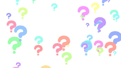 はてなマークの背景