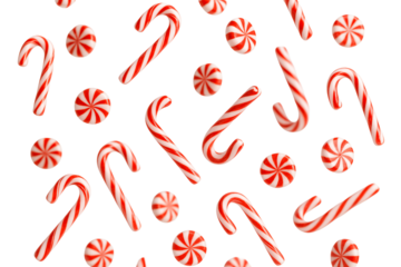 Candy canes. Christmas. Winter holidays. New Year.