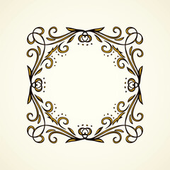 Old cute romantic book ribbon bow swirly tag swoosh element isolated on white paper card backdrop. Freehand black ink pen outline drawn curly corner sketchy in artistic rustic curlicue scrawl style