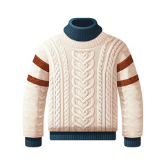 Cozy cable-knit sweater designed for warmth and style during the colder seasons.