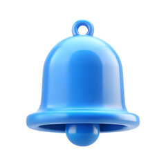 Shiny Blue Social Media Bell Alert Symbol Transparent.