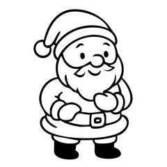 Weihnachtsmann zupft am Bart Icon