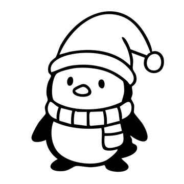 Weihnachtswichtel Pinguin