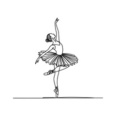 ballet dancer performing arabesque