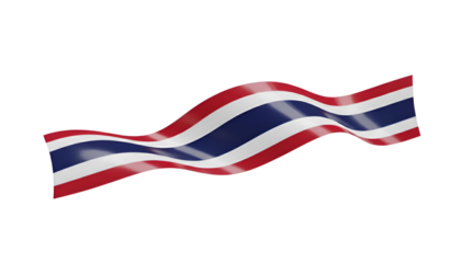Thailand Flag Abstract: An abstract representation of the Thailand flag, featuring its iconic colors in a dynamic, flowing design. A visual celebration of national pride.