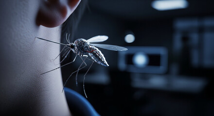 A miniature spy drone that's almost indistinguishable from an insect. The Komar surveillance drone.