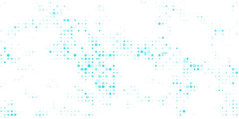 Light BLUE vector modern geometrical circle abstract background. Dotted texture template. Geometric pattern in halftone style with gradient.