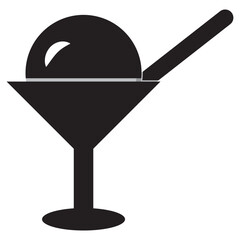 Set of dessert and sweets vector icons. simple dessert icons including pudding, ice cream in glass, and gingerbread man, designed for menus, apps, or branding.EPS10/AI.