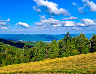 Beskides Mountains in Poland.