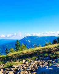 Beskides Mountains in Poland.