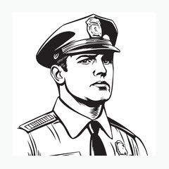 police officer cartoon