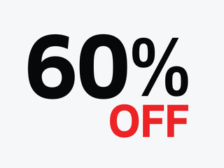60 Percent Off Minimalist Modern Sale Banner