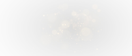 PNG Golden Light Effect, Transparent Sparkle Glow, Shiny Lens Flare with Bokeh Dust, Twinkling Star Particles and Radiant Magic Burst.