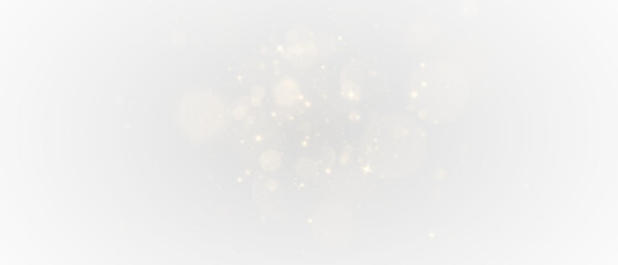 PNG Golden Light Effect, Transparent Sparkle Glow, Shiny Lens Flare with Bokeh Dust, Twinkling Star Particles and Radiant Magic Burst.