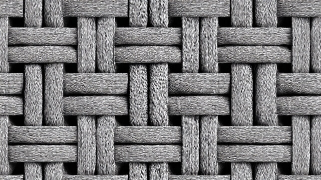 Subtle gray seamless pattern with woven texture for design projects