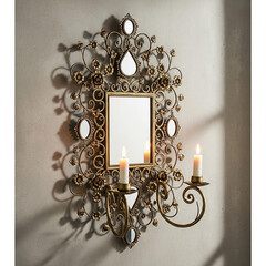 antique glass wall decoration