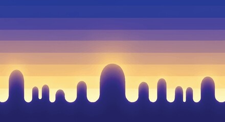 Faceted spheres with neon light stripes 