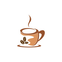 Artistic Coffee Break Badge Design