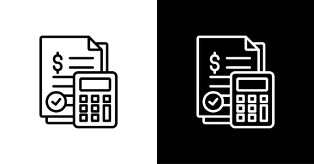 Quantification  White Icon Set Design
