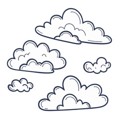 cloud in white background