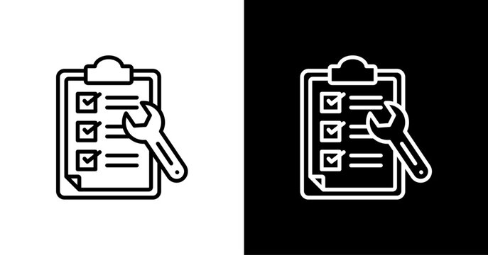 Corrective Action  White Icon Set Design