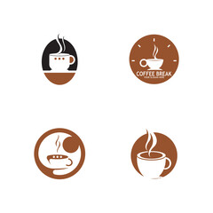 Coffee Break Time Branding Icon
