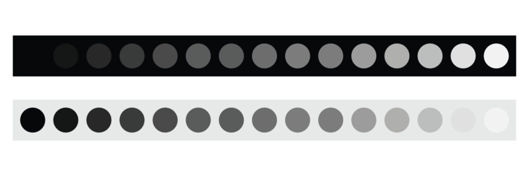 Grayscale colors on black and white. Monochrome&nbsp;palette .Vector illustration&nbsp;EPS&nbsp;10&nbsp;.