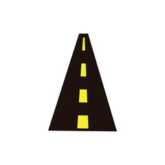 road logo icon illustration flat