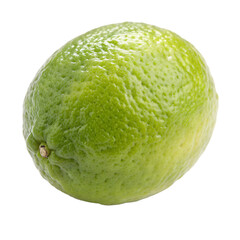 A whole desert lime fruit isolated on a transparent background