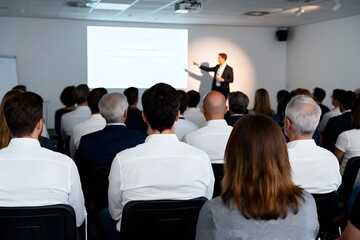 Versammlung, innerbetrieblich, Audience of adults, Vortrag
