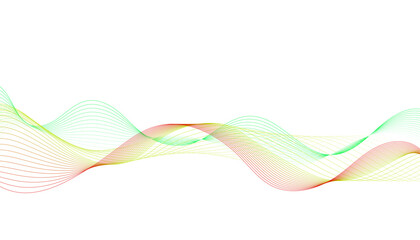 Thin line abstract flow, Modern vector wave pattern