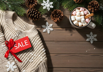 christmas sale decoration fashion house sale offer ads