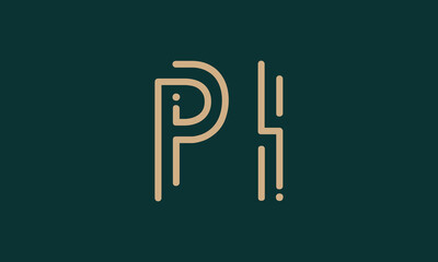 PI P pi initial logo | initial based abstract modern minimal creative logo, vector template image. luxury logotype logo, real estate homie logo. typography logo. initials logo