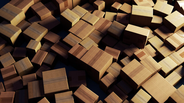 Tangled Timber: A Play of Light on Stacked and Scattered Wooden Boxes