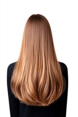 Long, Smooth, Shiny Hair with Layers and Warm Color Tones