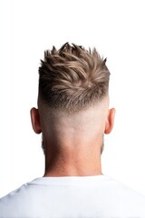 Trendy Men's Short Haircut with Stylish Texture and Fade