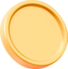 3d Golden Coin