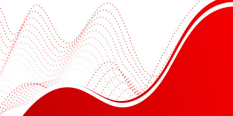 red wave background, red wave angle shape for elements, red graphic line ribbon, red curved line. abstract background
