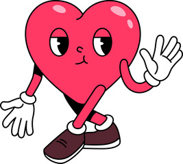 Groovy Heart Mascot