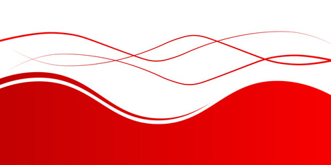 red wave background, red wave angle shape for elements, red graphic line ribbon, red curved line. abstract background
