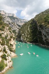 Sainte Croix lake and gorges du Verdon in Provence, France	