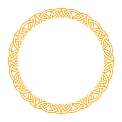 Intricate celtic and nordic knot frame, perfect for decorative and artistic design projects.