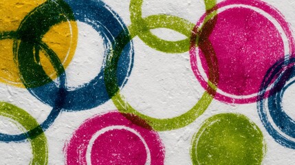 abstract colorful background with circles