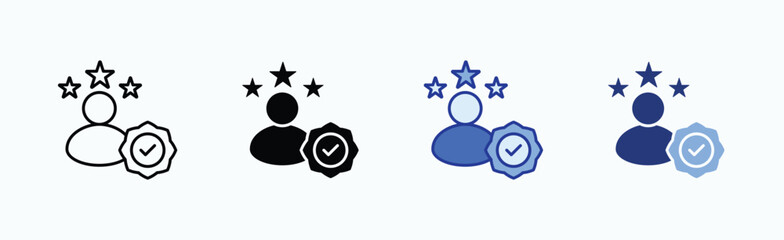 Success icon sheet multiple style collection isolated vector