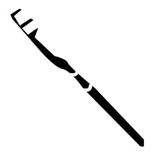 simple toothbrush vector, black and white flat design, oral care and cleaning concept, isolated illustration.