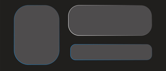 Glass plate set on transparent backdrop, Vector illustration.