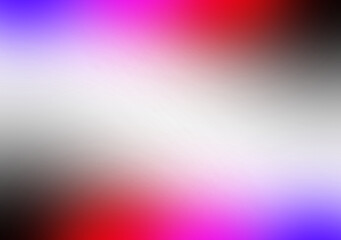 Gradient blur light effect, vibrant color blend background, pink, blue, red, purple, black, smooth color transition, abstract design